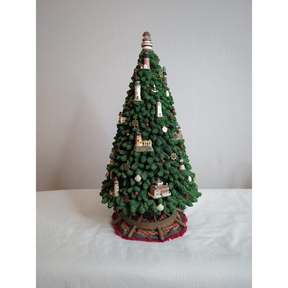 DANBURY MINT Captain's Lighthouse  Christmas Tree  Nautical Some Lights Down - Picture 5 of 10